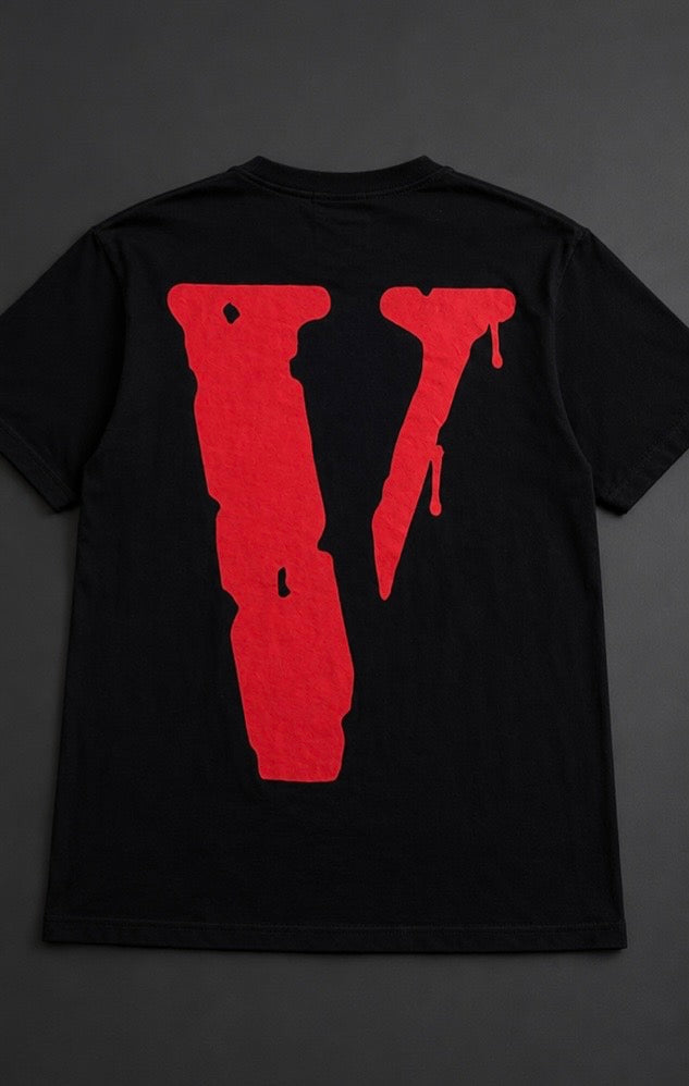 VLONE x City Morgue Tee — Black/Red | Size Small