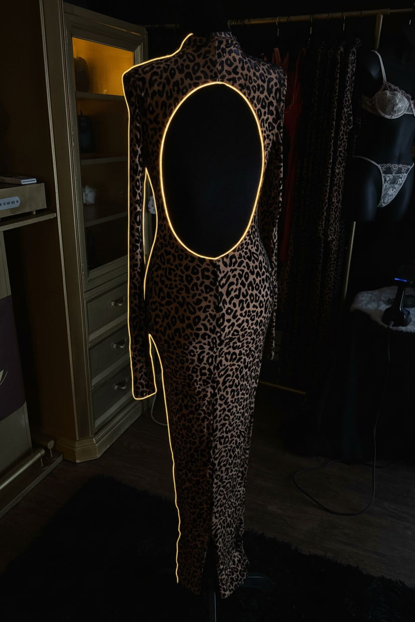 Leopard Print Maxi Dress